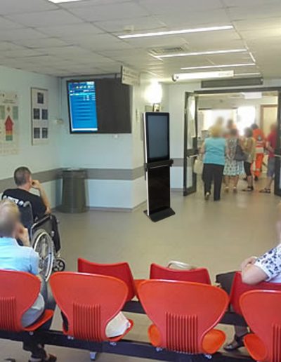 Totem Cleaner installato in ospedale
